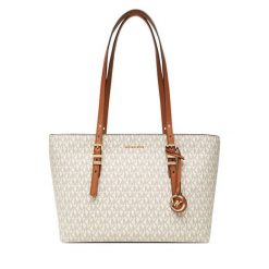 Torebka MICHAEL Michael Kors. Brązowe shopperki damskie MICHAEL Michael Kors, bez wzorów, bez dodatków. Za 899.99 zł.