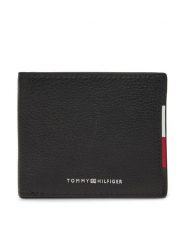 Tommy Hilfiger Portfel Central Mini Cc Wallet AM0AM13513 Czarny. Czarne portfele męskie Tommy Hilfiger, bez wzorów, ze skóry. Za 239.99 zł.