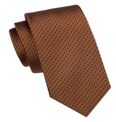 Elegancki Męski Krawat - Alties - Jasny Brąz w Drobny Wzór. Krawaty i muchy Alties, bez wzorów, z tkaniny, eleganckie. Za 49.00 zł.