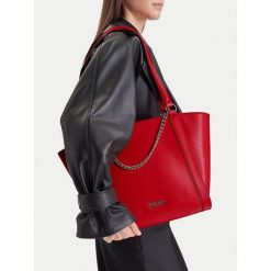 Torebka Nine West. Czerwone shopperki damskie Nine West, bez wzorów, bez dodatków. Za 229.99 zł.