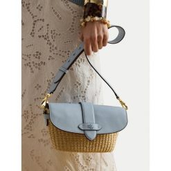 Torebka LAUREN RALPH LAUREN. Brązowe listonoszki damskie Lauren Ralph Lauren, bez wzorów, bez dodatków. Za 1,699.00 zł.