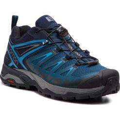 Trekkingi SALOMON - X Ultra 3 404678 27 M0 Poseidon/Indigo Bunting/Quiet Shade. Niebieskie trekkingi męskie Salomon, z materiału, bez zapięcia. Za 529.00 zł.