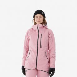 Kurtka narciarska i snowboardowa damska Quechua FR 500. Czerwone kurtki sportowe damskie WED'ZE, na zimę, m, bez wzorów, z materiału, bez ramiączek, bez kaptura, narciarskie. Za 749.99 zł.