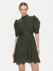 Gap Sukienka koszulowa 792564 Zielony Regular Fit. Zielone sukienki damskie GAP, xs, bez wzorów, z bawełny, bez kołnierzyka, bez ramiączek, koszulowe. Za 219.99 zł.