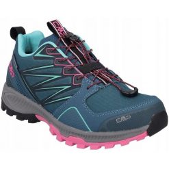 Buty trekkingowe dla kobiet CMP ATIK WP TRAIL. Niebieskie obuwie trekkingowe damskie CMP, bez zapięcia. Za 449.99 zł.