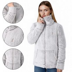 Polar Bluza damska rozpinana AULP NORLIN Ciepła z Wysoką Stójką. Czarne bluzy damskie Aulp, bez wzorów, z polaru, bez ramiączek, bez kaptura. Za 239.99 zł.