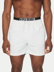 Calvin Klein Swimwear Szorty kąpielowe KM0KM01093 Biały Regular Fit. Białe kąpielówki męskie Calvin Klein Swimwear, bez wzorów, z syntetyku. Za 179.99 zł.