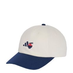 Czapka typu Dad Cap Food Graphic. Białe czapki damskie Adidas, bez wzorów, z bawełny, klasyczne. Za 109.00 zł.