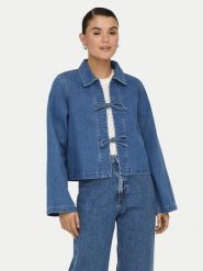 ONLY Kurtka jeansowa Thora 15357228 Niebieski Regular Fit. Niebieskie kurtki damskie ONLY, l, bez wzorów, z bawełny, bez kaptura. Za 219.99 zł.