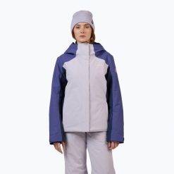 Kurtka narciarska damska Rossignol Velika Insulated. Fioletowe kurtki sportowe damskie Rossignol, na zimę, bez wzorów, bez ramiączek, bez kaptura, narciarskie. Za 1,299.00 zł.