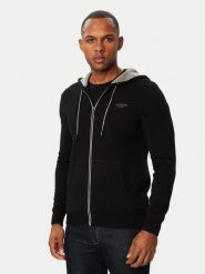 Guess Bluza M6BR12 Z1360 Czarny Regular Fit. Czarne bluzy męskie Guess, l, z aplikacjami, z syntetyku, bez ramiączek, bez kaptura. Za 524.99 zł.