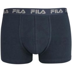 Fila bokserki męskie 1‑pack Navy, S. Niebieskie bokserki męskie Fila, bez wzorów, z bawełny. Za 132.99 zł.