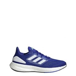 Buty do biegania adidas Pureboost 22. Białe buty sportowe męskie Adidas, bez wzorów, z materiału, bez zapięcia, do biegania. Za 472.99 zł.