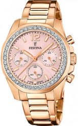 Zegarek damski Festina F20639-6 różowe złoto. Czerwone zegarki damskie Festina, złote. Za 1,662.68 zł.