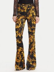 Versace Jeans Couture Legginsy 79HAC322 JS508 Czarny Slim Fit. Czarne legginsy damskie Versace Jeans Couture, bez wzorów, z jeansu. Za 949.99 zł.