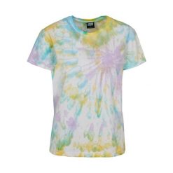 Koszulka Damska Tie Dye Boyfriend T-shirt. Czerwone bluzki damskie Urban Classics, xl, bez wzorów, sportowe, bez kołnierzyka, bez ramiączek. Za 96.99 zł.