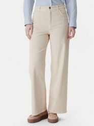Weekend Max Mara Jeansy Medina 2615131051 Beżowy Wide Leg. Brązowe jeansy damskie Weekend Max Mara, bez wzorów, z bawełny. Za 839.99 zł.