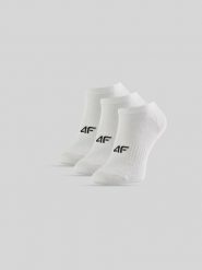 4F Skarpetki krótkie (3-pack) męskie - białe 43-46. Białe skarpety męskie 4F, bez wzorów, z bawełny. Za 49.99 zł.