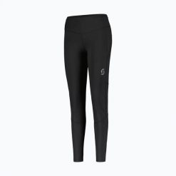 Legginsy do biegania damskie SCOTT Endurance Full Tights. Czarne legginsy damskie Scott, bez wzorów, z elastanu. Za 329.99 zł.