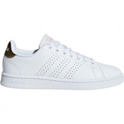 Damskie trampki na co dzień Adidas Advantage. Żółte trampki i tenisówki damskie Adidas, bez wzorów, bez zapięcia. Za 296.75 zł.