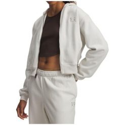 Bluza Damska UA Icon Vida Flc FZ 6003674-110. Białe bluzy damskie Under Armour, bez wzorów, bez ramiączek, bez kaptura. Za 189.99 zł.