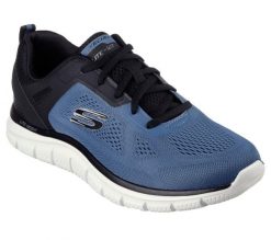 Tenisówki Skechers Model Track Kolor Niebieski. Czarne trampki męskie Skechers, bez wzorów, z materiału, bez zapięcia. Za 285.55 zł.