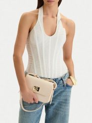 Nine West Torebka CEO-Zuro-LDA8705 Écru. Listonoszki damskie Nine West, bez wzorów, z materiału, bez dodatków. Za 199.99 zł.