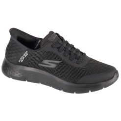 Buty Mężczyzna Skechers Go Walk czarny. Czarne buty sportowe męskie Skechers, bez wzorów, bez zapięcia. Za 299.00 zł.