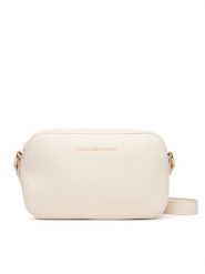 Tommy Hilfiger Torebka Th Logo Camera Bag AW0AW18115 Écru. Listonoszki damskie Tommy Hilfiger, bez wzorów, ze skóry, bez dodatków. Za 409.99 zł.