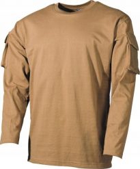 MFH BAWEŁNIANA BLUZA US Z KIESZENIAMI NA RĘKAWACH S. Bluzy męskie MFH, m, bez wzorów, z bawełny, bez ramiączek, bez kaptura. Za 116.00 zł.