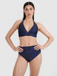 4F Góra od bikini damska - fioletowa XS. Fioletowe bikini 4F, bez wzorów, z elastanu. W wyprzedaży za 39.99 zł.
