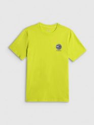 4F T-shirt regular z nadrukiem męski - zielony M. Zielone t-shirty męskie 4F, m, bez wzorów, z bawełny, bez kołnierzyka, bez ramiączek. Za 69.99 zł.