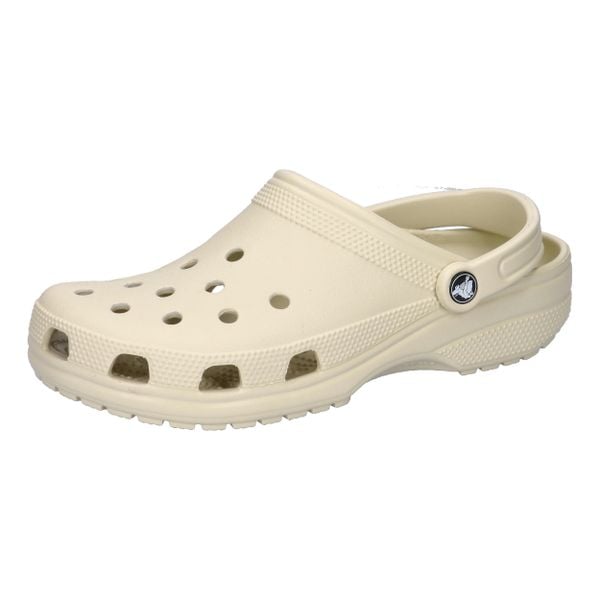 Klapki dla dorosłych Crocs Classic. Brązowe klapki damskie Crocs, bez wzorów, z materiału, sportowe, bez obcasa, bez zapięcia. Za 262.00 zł.