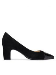 HÖGL Czółenka 1-105612 Czarny. Czarne czółenka damskie HÖGL, bez wzorów, ze skóry, bez obcasa, bez zapięcia. Za 749.99 zł.