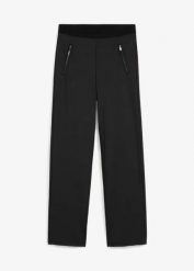 Legginsy termiczne ze stretchem. Czarne legginsy damskie bonprix, bez wzorów. Za 129.99 zł.