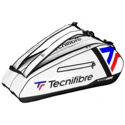 Torba na rakiety tenisowe Tecnifibre 6R Tour endurance. Białe torby sportowe męskie TECNIFIBRE, bez wzorów. Za 362.50 zł.