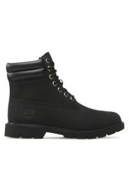 Timberland Trapery 6in Wr Basic TB0A27X6015 Czarny. Czarne buty zimowe męskie Timberland, bez wzorów, z nubiku, bez obcasa, bez zapięcia. Za 849.99 zł.