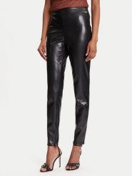 Guess Legginsy New Prescilla W4BB18 WGIK0 Czarny Slim Fit. Czarne legginsy damskie Guess, z aplikacjami, z syntetyku. Za 299.99 zł.