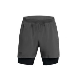 Krótki 2 na 1. Fioletowe szorty męskie Givova, bez wzorów. Za 296.99 zł.