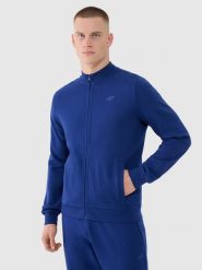 4F Bluza bejsbolówka bomberka męska - granatowa 3XL. Niebieskie bluzy męskie 4F, m, bez wzorów, z bawełny, sportowe, bez kaptura. Za 149.99 zł.