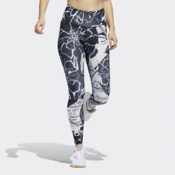 Legginsy damskie adidas Optime Superher Training 7/8. Czarne legginsy damskie Adidas, bez wzorów. W wyprzedaży za 231.85 zł.