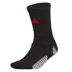 Skarpetki adidas Select. Czarne skarpetki damskie Adidas, bez wzorów, z materiału. Za 99.00 zł.