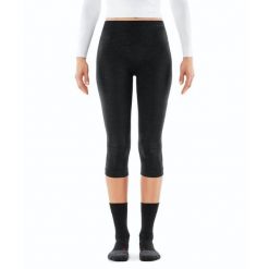 Rajstopy damskie 3/4 Falke Wool-Tech. Czarne bielizna sportowa damska Falke, bez wzorów. Za 409.50 zł.