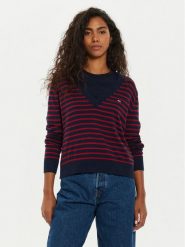 Tommy Jeans Sweter Essential DW0DW18670 Kolorowy Regular Fit. Swetry nierozpinane damskie Tommy Jeans, xs, bez wzorów, z bawełny, bez kołnierzyka, bez ramiączek. Za 229.99 zł.