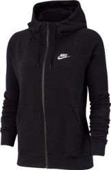 Nike Bluza damska Sportswear Essential czarna r. XS. Czarne bluzy damskie Nike, xs, bez wzorów, bez ramiączek, bez kaptura. Za 267.29 zł.