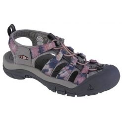 Sandały Keen Newport H2 W 1027355 szare. Szare sandały damskie bez wzorów, z gumy, bez obcasa, bez zapięcia. Za 609.95 zł.