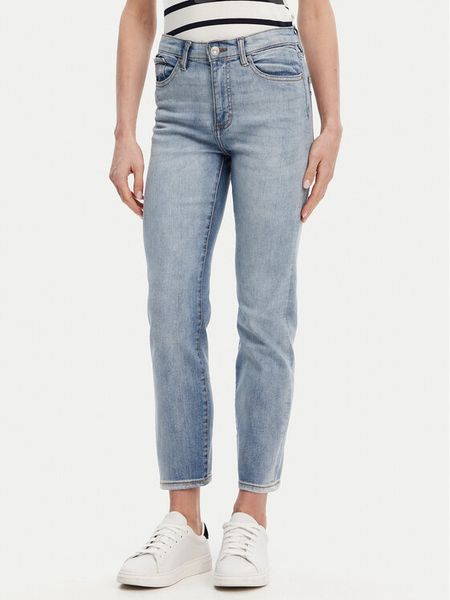 French Connection Jeansy 74QZK Niebieski Cigarette Fit. Niebieskie jeansy damskie French Connection, bez wzorów, z bawełny. Za 269.99 zł.