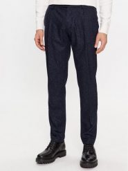 Tommy Hilfiger Chinosy Hampton MW0MW32563 Granatowy Slim Fit. Niebieskie eleganckie spodnie męskie Tommy Hilfiger, bez wzorów, z syntetyku. Za 589.99 zł.