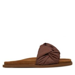 Klapki Inuikii. Brązowe klapki damskie Inuikii, bez wzorów, bez obcasa, bez zapięcia. Za 979.99 zł.