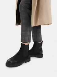 Lasocki Sztyblety CEO-WI23-GORDA-06 Czarny. Czarne botki damskie Lasocki, bez wzorów, z nubiku, bez obcasa, na płaskiej podeszwie, bez zapięcia. Za 249.99 zł.